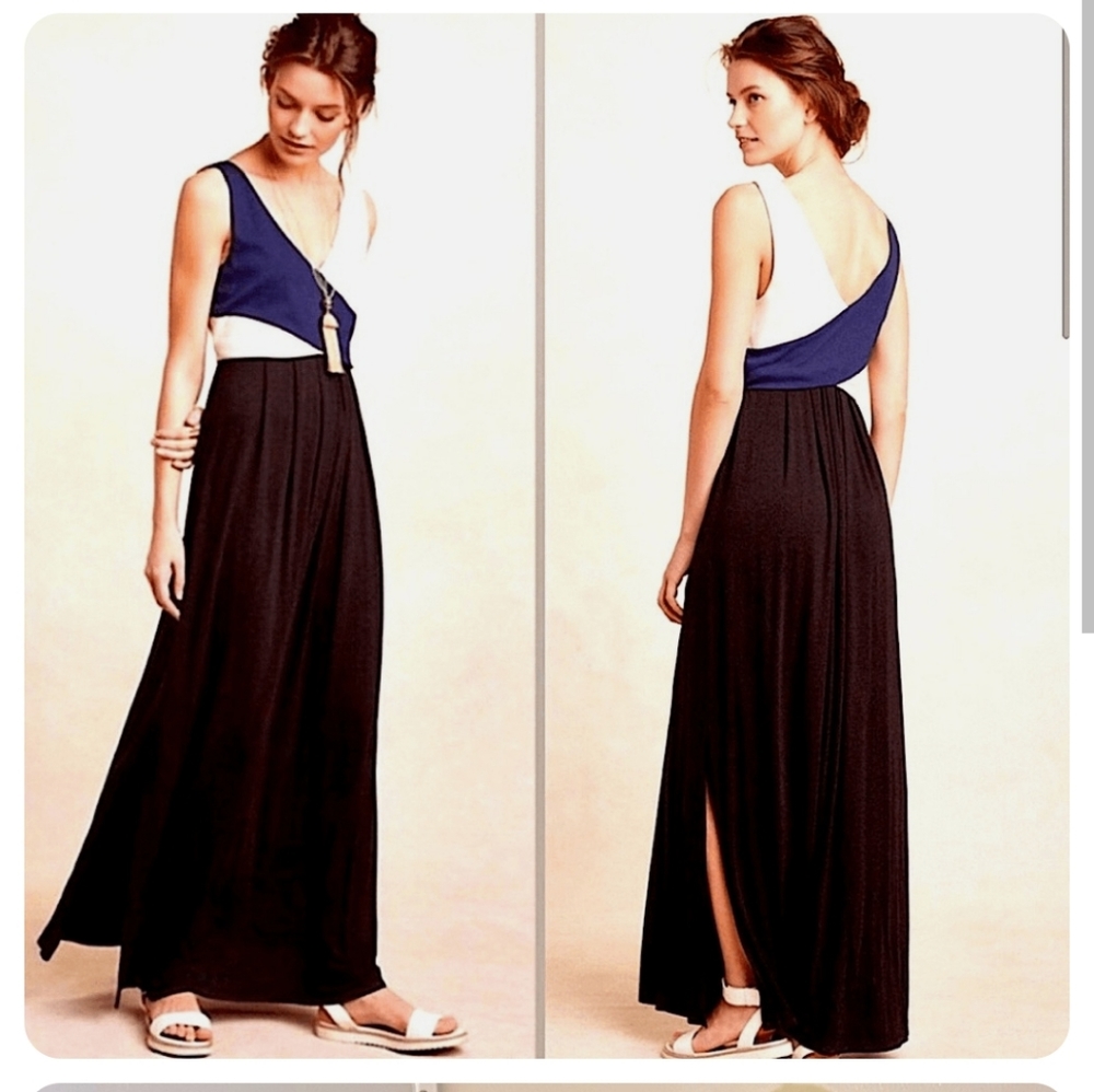 Anthropologie Maeve Elysian colorblock dress